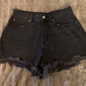 NEVER WORN Primark black denim shorts US 6